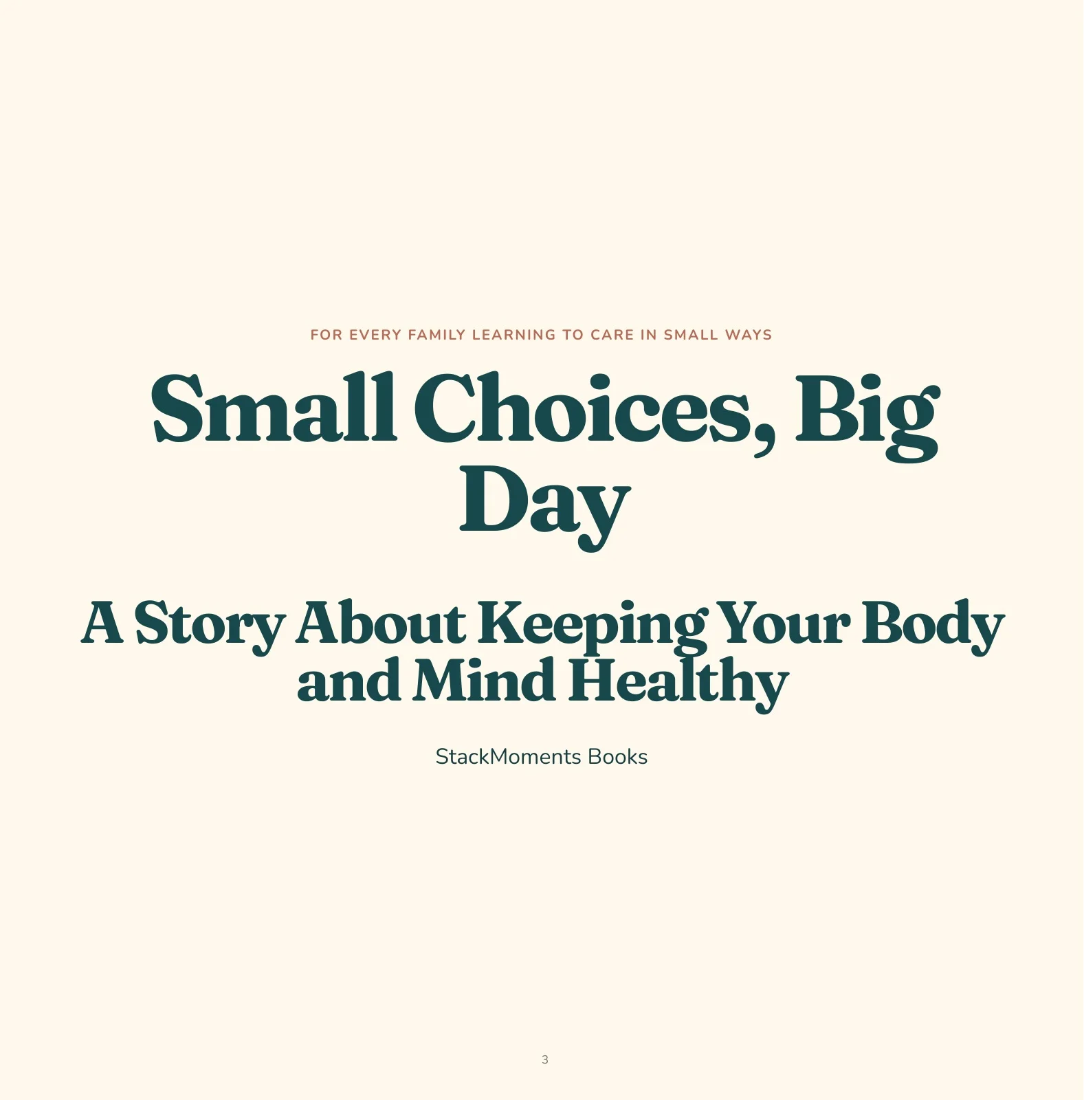 Preview of Small Choices, Big Day, page 3